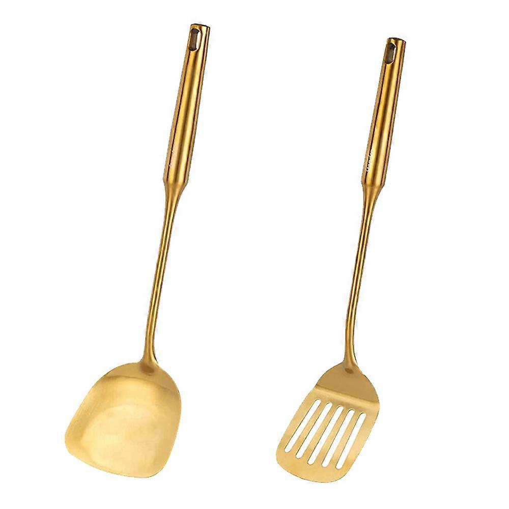 Stainless Steel Cookware Set, 2 Piece Gold Cookware Set