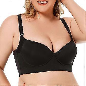 "Women's Plus Size Ultimate Underwire Sports Bra, Max Control Push-Up Bras with Adjustable Straps Support Comfort Bralette"