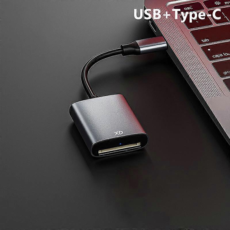 2in1 XD MS Memory Card Reader USB+Type-C Adapter For Laptop Computer PC Tablet Phone For IPad USB-C Converter For Lightning