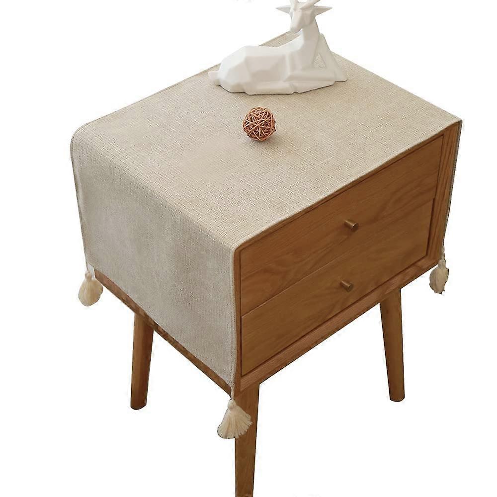 Small Square Bedside Table Cover Cloth for End Table 15.7 35.4 Inches