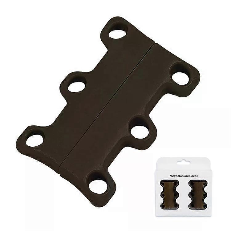 Magnetic Shoelace Buckle-Non-Binding Accessories,Size S (Below 230mm),Coffee Coffee,S (Below 230mm)