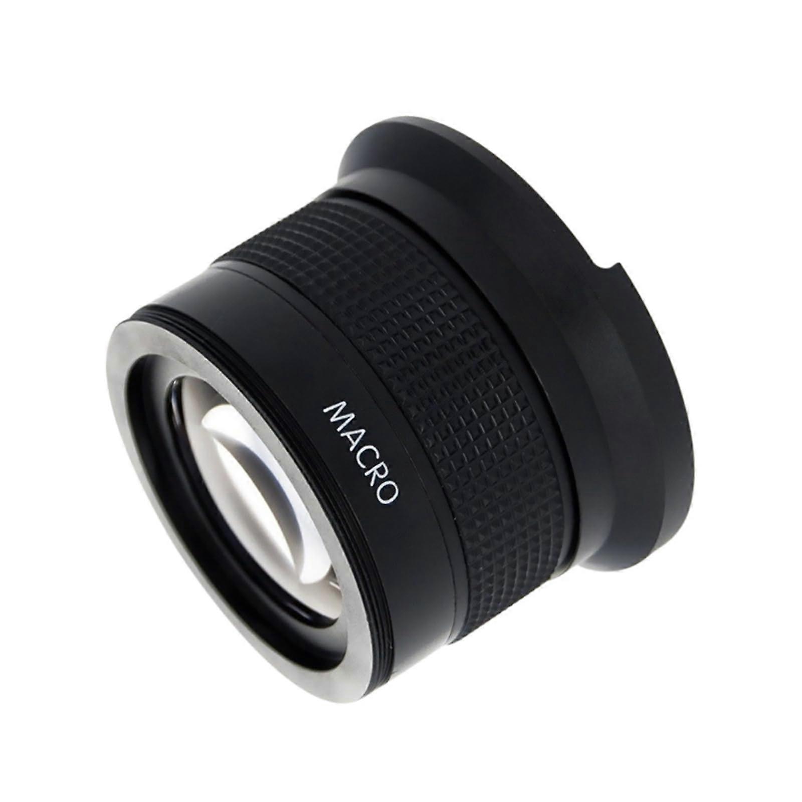 Fisheye Wide Angle Lens 58MM with Auto Focus and Built-In Macro for DSLR Cameras, Compatible with Canon Nikon Sony