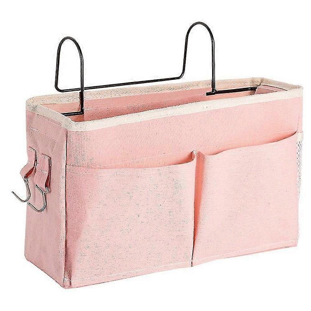 Durable Multi-Functional Bedside Storage Bag with Hooks - Waterproof Hanging Organizer for Home & Office