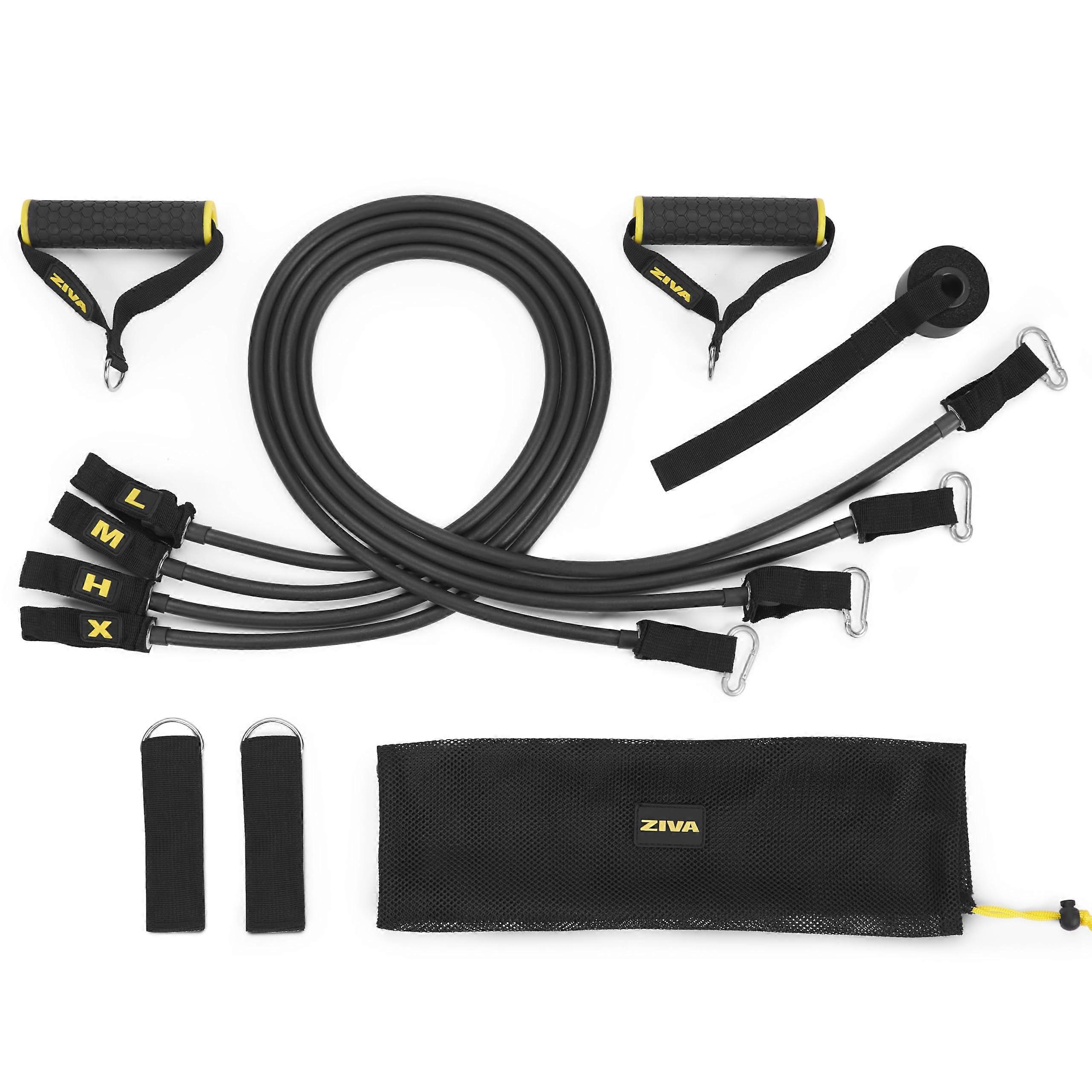 Performance Power Resistance Band Set - Multiple TPR Exercise Bands (10, 20, 26, 40 lb)