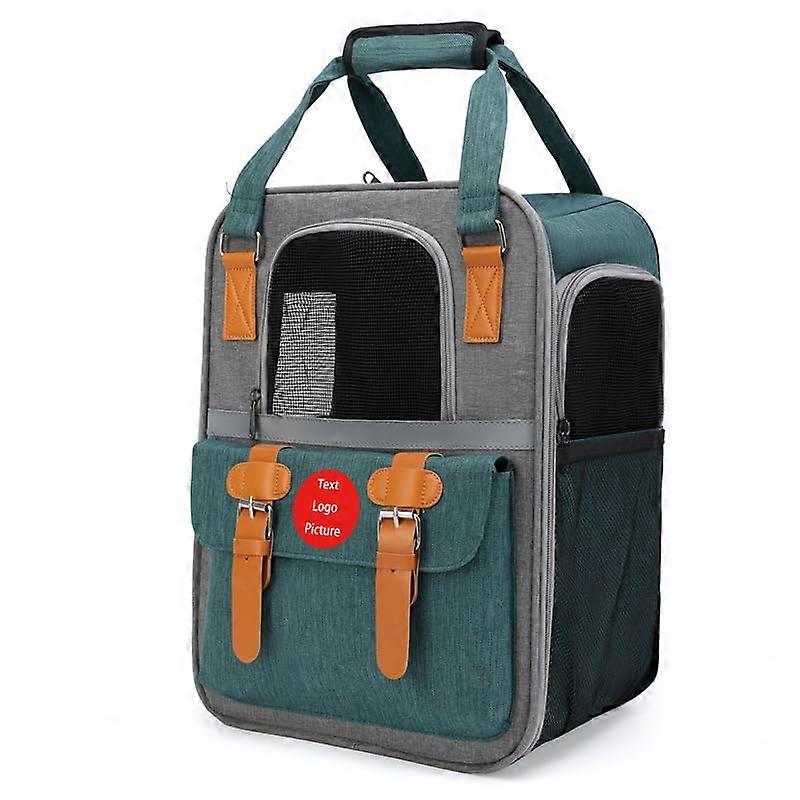 Ventilated Pet Backpack for Small & Medium Dogs and Cats, Adjustable Straps, Lightweight Design, Breathable Mesh