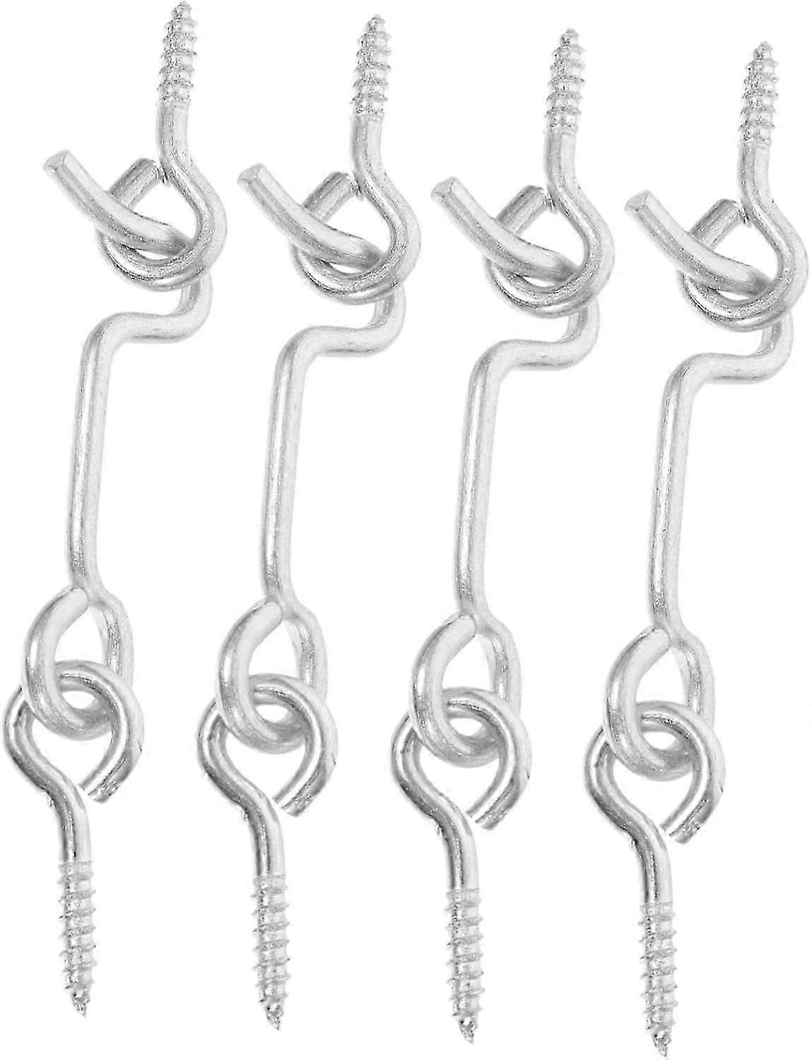 4 Sets Window Door Hook Wind Hook Screen Door Latch Window Locks Door Hook Lock TZG