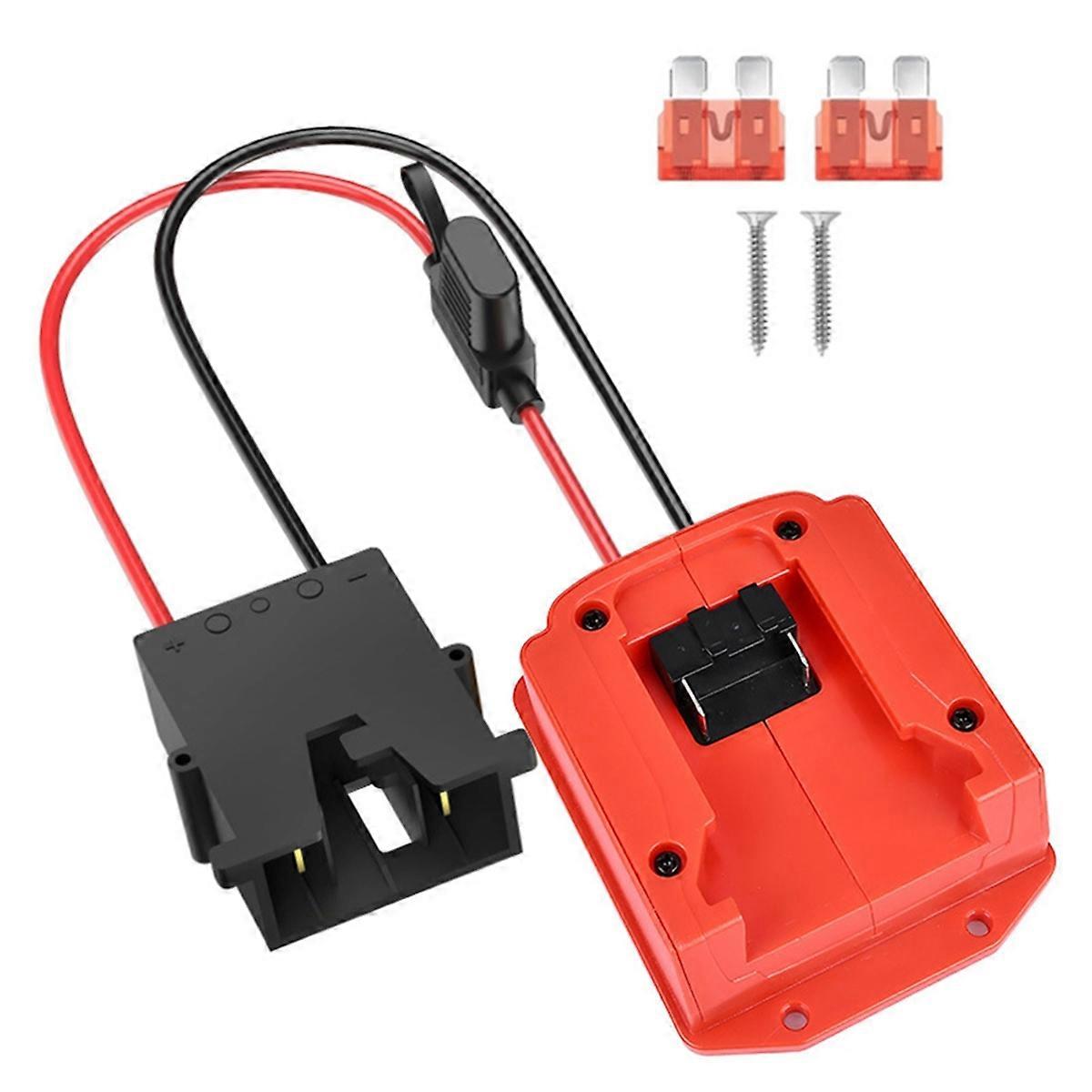 Power Wheel Adapter for 18V Battery with Wire Harness Connector for 48111828 Battery Adapter