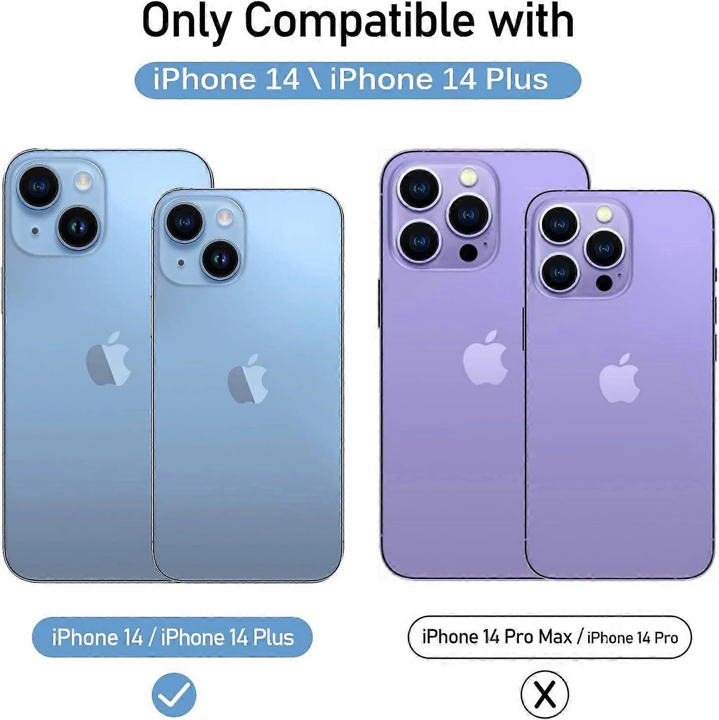 [4 pieces] Back Camera Protector compatible with iPhone 14 6.1 / iPhone 14 Plus 6.7'' Camera, Camera Protection [Anti Scratch] Ultra Resistant Tempere