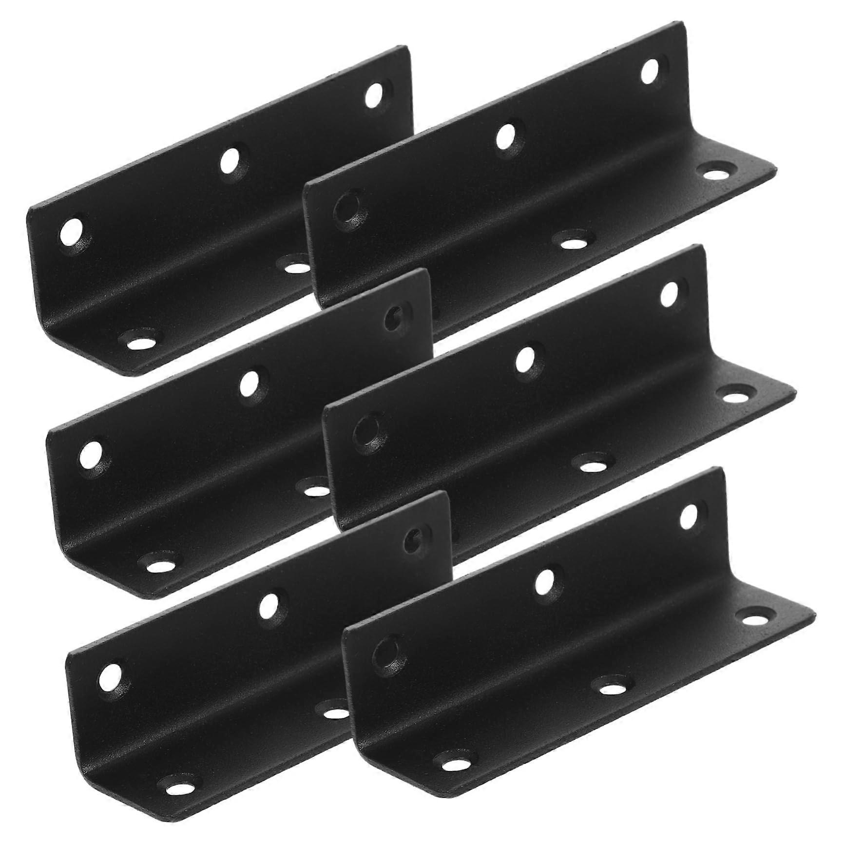 6pcs Metal Furniture Corner Brackets L-Shaped Angle Hardware Kit for 90 Degree Stability and Heavy Duty Support