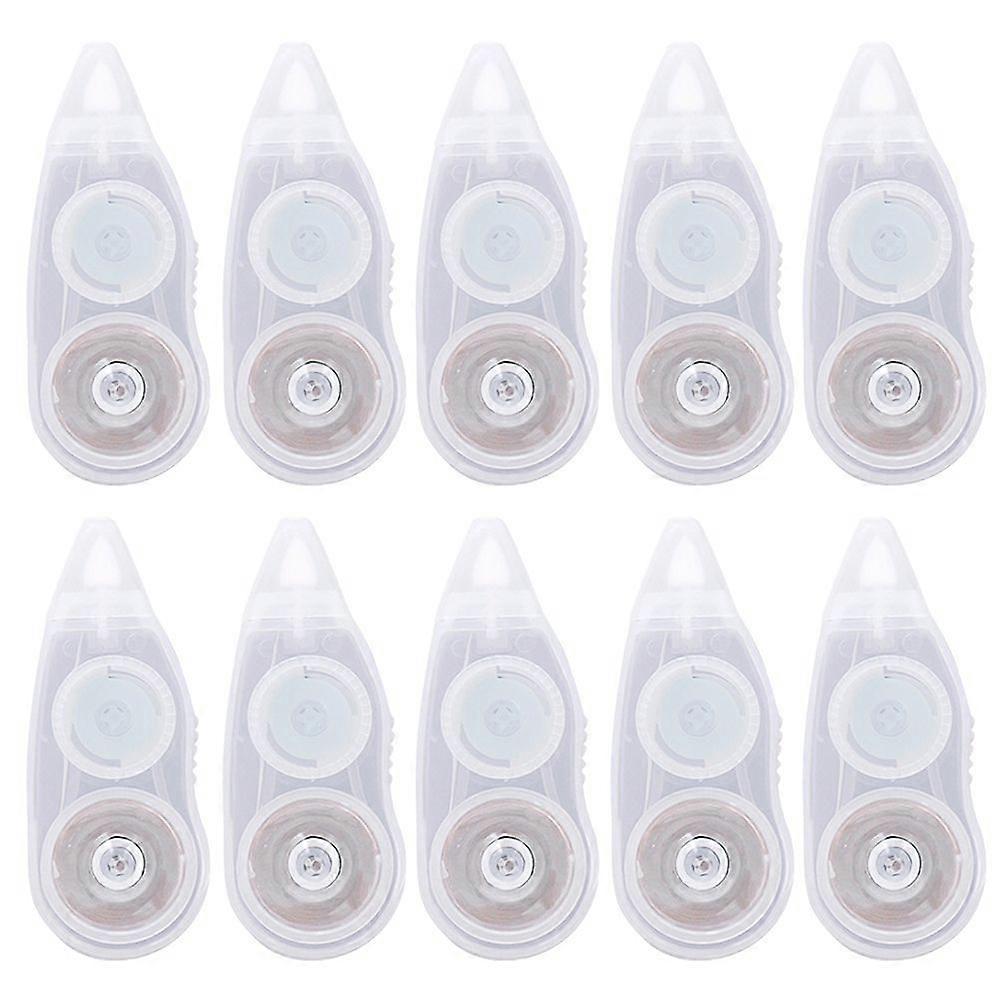 10pcs Double Sided Adhesive Dots Stick Roller Correction Tapes Useful Tape Correction Tape for Office School Students (White)