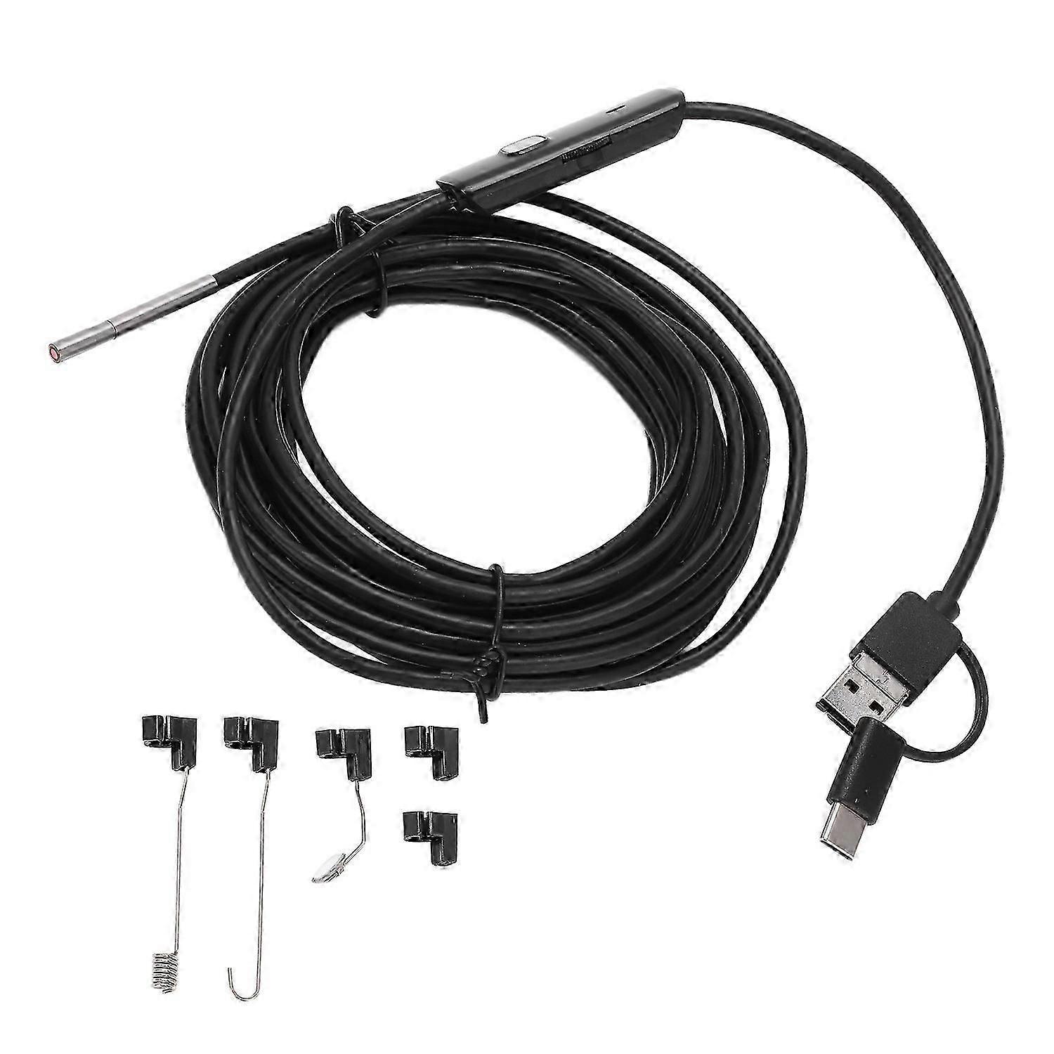 3.9mm Endoscope Camera, HD Waterproof Borescope with 6 LED Lights for Android/PC, AN100-3.9