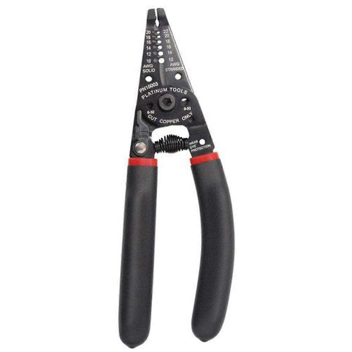 15003C 10/20 Wire Stripper Tool, Black, Ergonomic Design, Precision Cutting, Electrical Wire Stripping