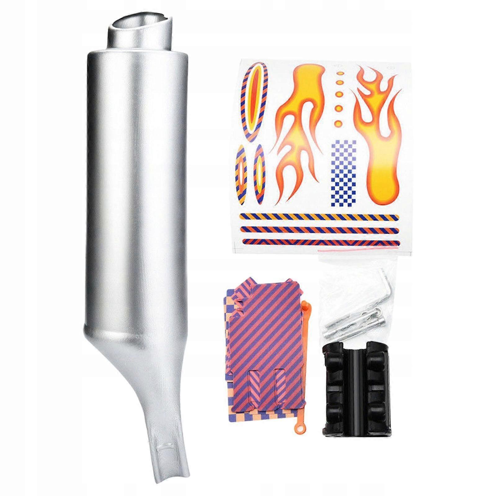 Exhaust Sound System Bike Spoke Pipe Motorcycle Noise Maker Round Muffler