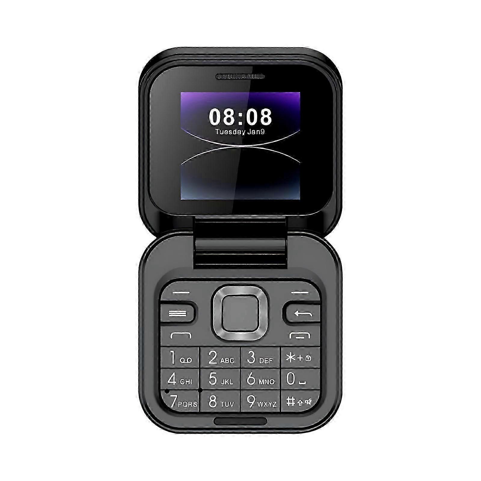 2024 New Mini Flip Mobile Phone 2 SIM Card Small Display Foldable Cell Phone Unlocked Flip Phone 2G Flip Cell Phone For Seniors