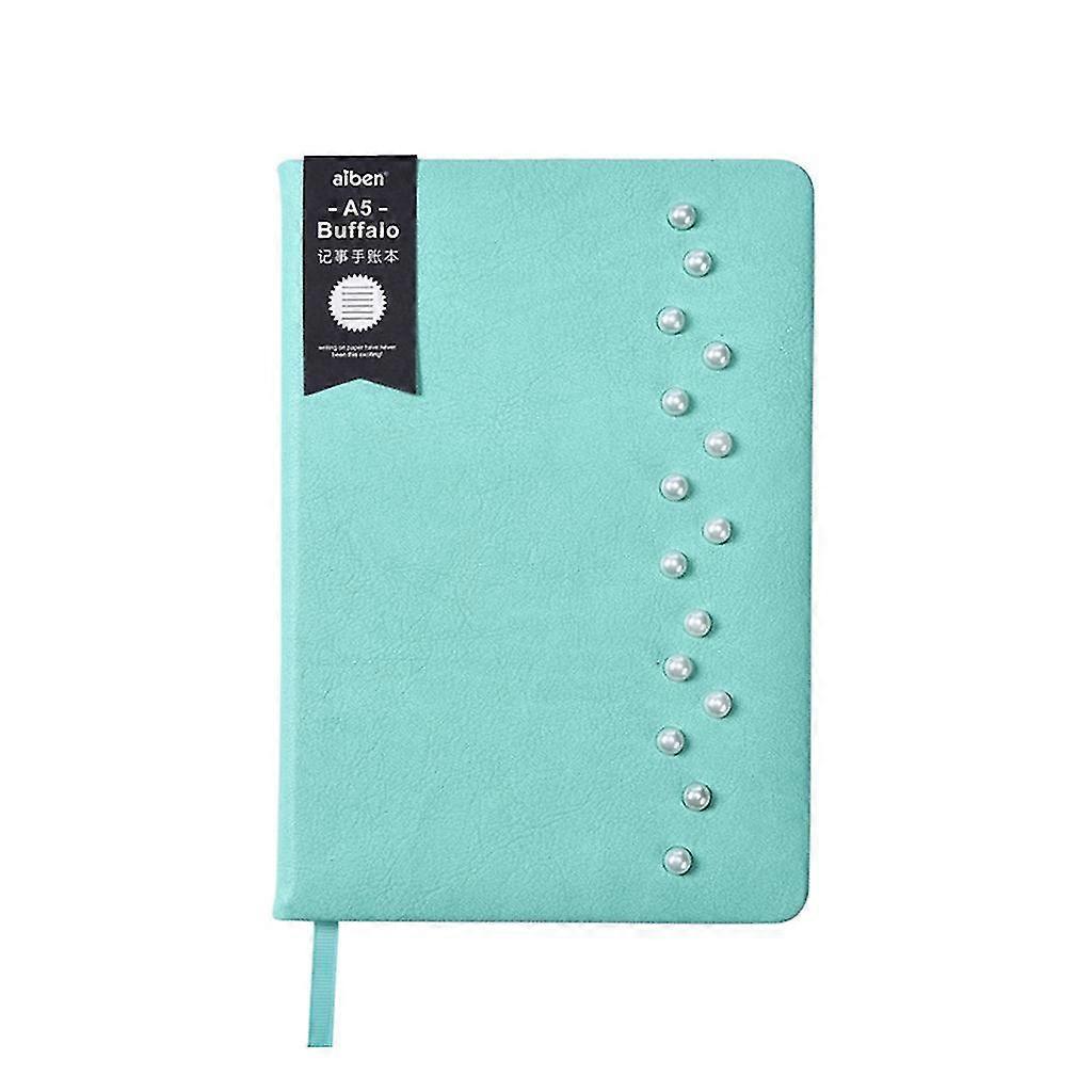 GreenPortable Notepad A5 مخطط مجلة الأعمال الجلدية للنساء والرجال والمعلمين