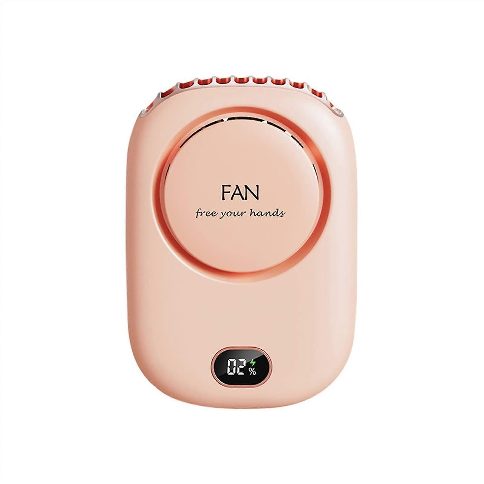 Mini Handheld Fan Bladeless Neck Fan USB Rechargeable Cooling Personal Fan Lightweight Portable for Travel and Home Use