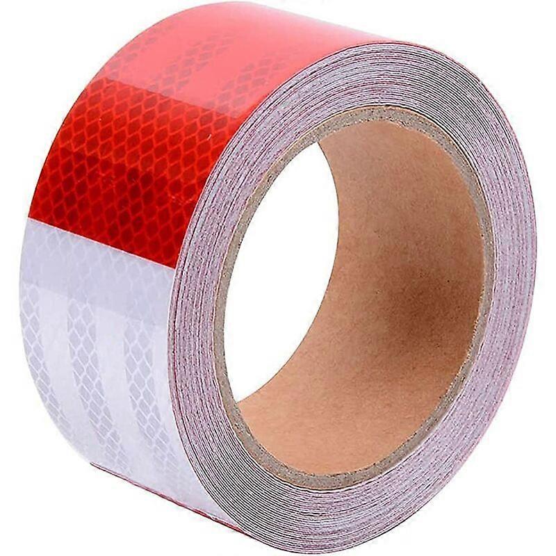 Reflective Tape. High Visibility Reflective Stickers. Self-Adhesive Safety Tape for Car Trucks Camper Trailer Balance Strollers Helmets. 30M x 5cm Whi