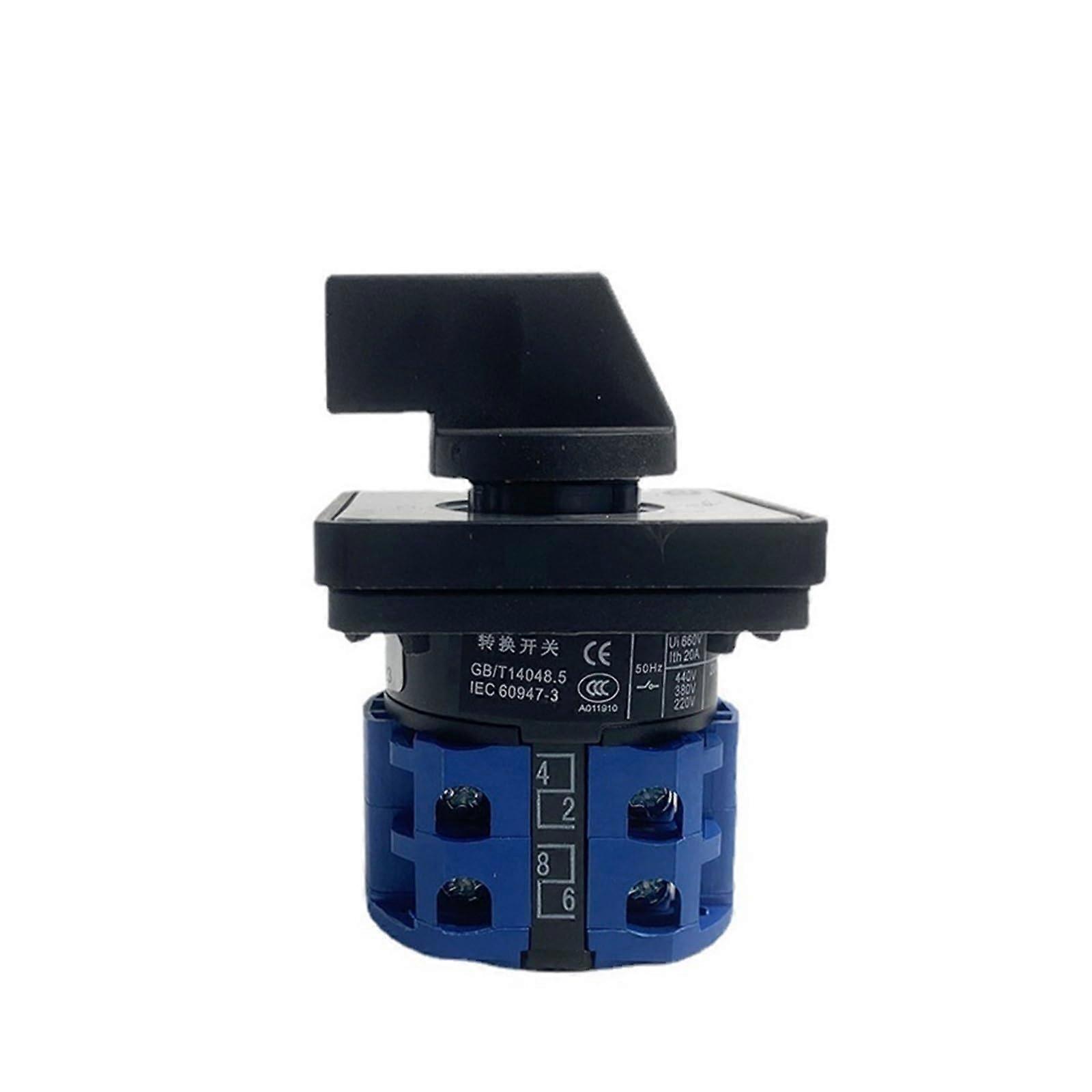 LW2820 LW2620 YMW26 Series Electric 2/3/4Position Rotary Cam Switch with 8 Terminals and Screws, Useful Tool 660V 20A (102)
