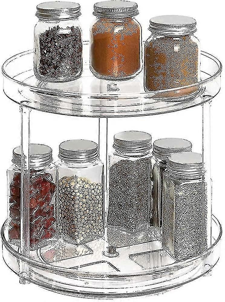 Kitchen Shelf, Kitchen Organizer, Rotating Spice Shelf For Salt And Pepper