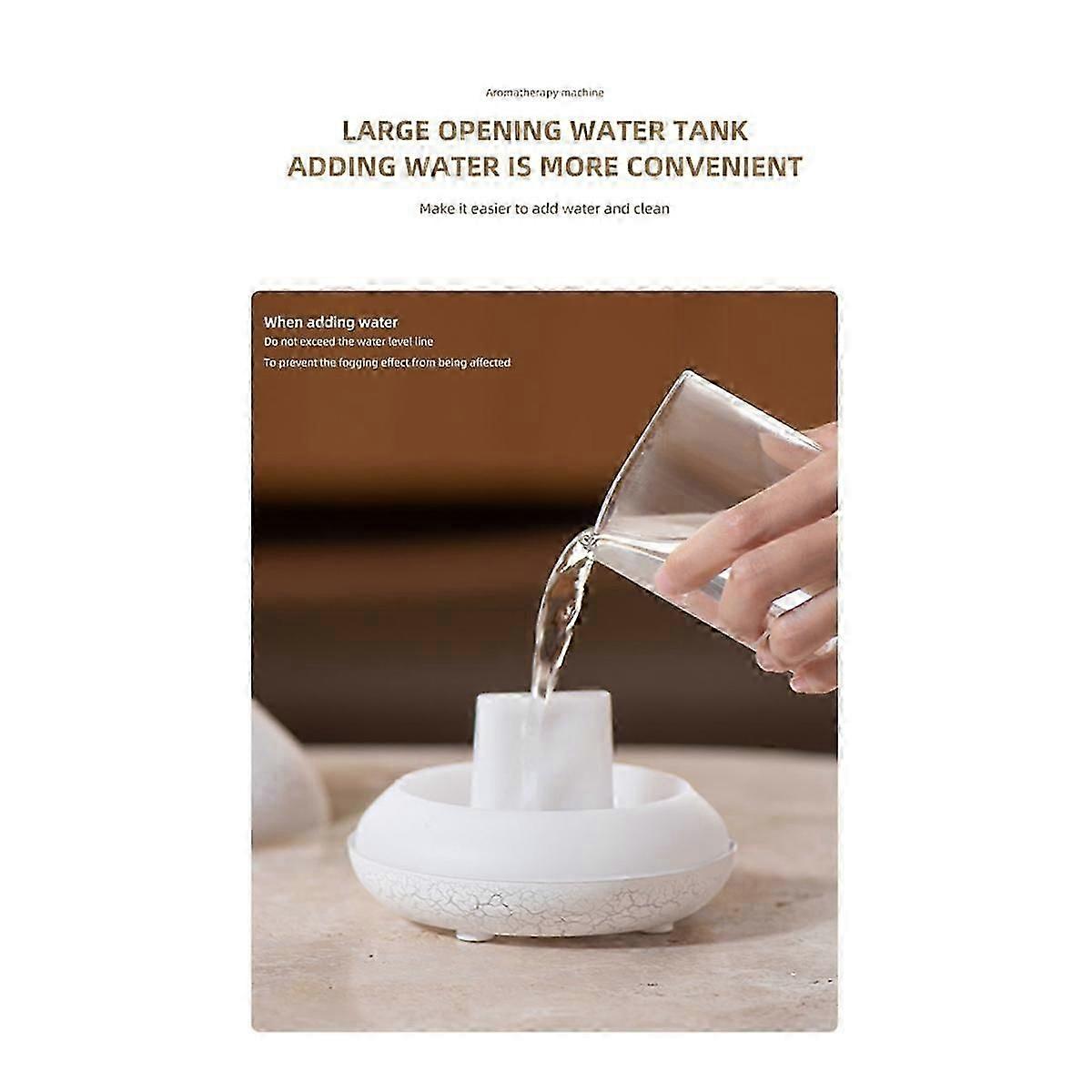 Flame Diffuser 130ml Bonfire Diffuser Colorful Flame Humidifier Small Essential Oil Diffuser for Room Office A