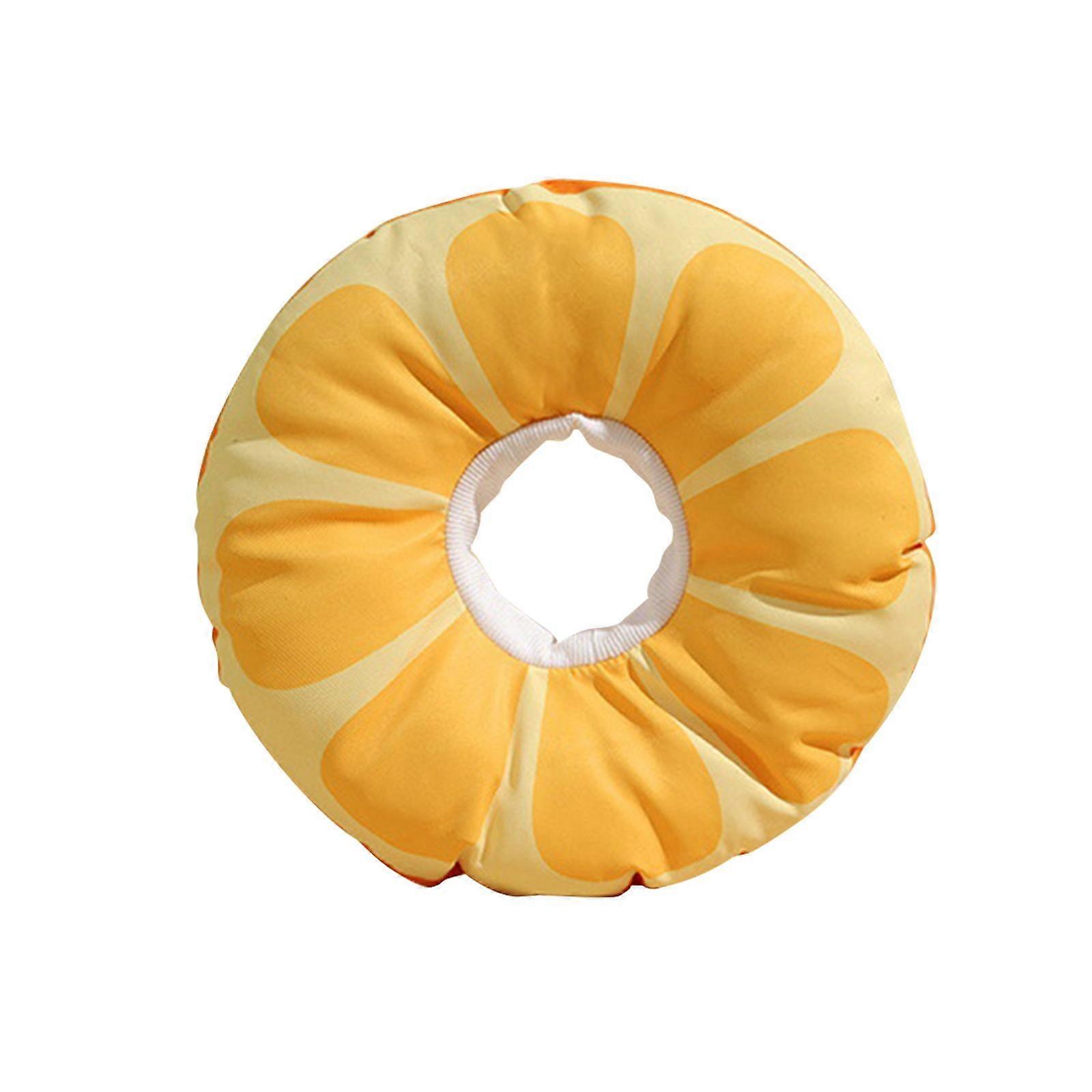 Dog Cat Kitten Collar Anti Licking Anti Scratch Waterproof Easily Clean Orange