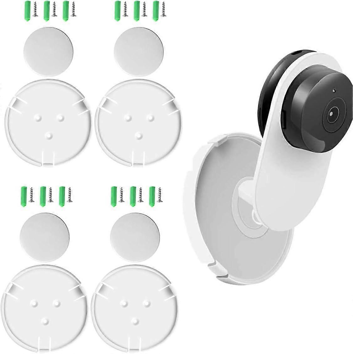 ( Pack of 4 ) Wall Mount Compatible with Yi Home Camera Customized Stand Bracket for YI 1080p/720p Home Camera Designed for USA ( NOT Included Camera)