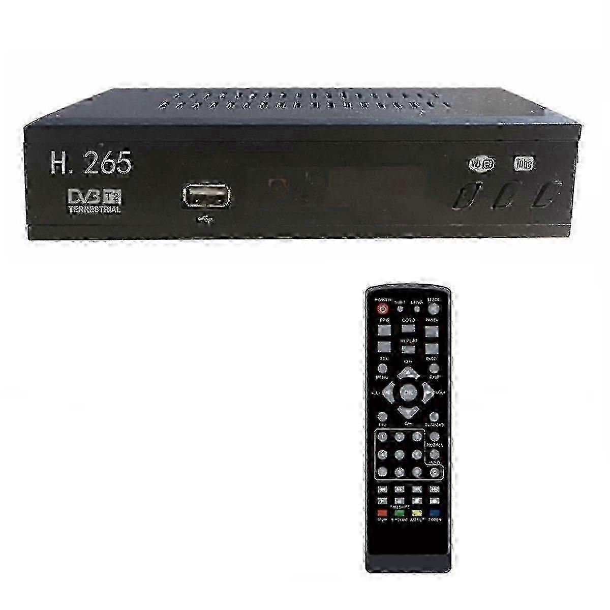 DVB T2 HEVC 265 Digital TV Tuner DVB-T2 265 1080P HD Dekoder USB Jordbaseret TV-modtager EPG Indstillet Til SZRH A-F