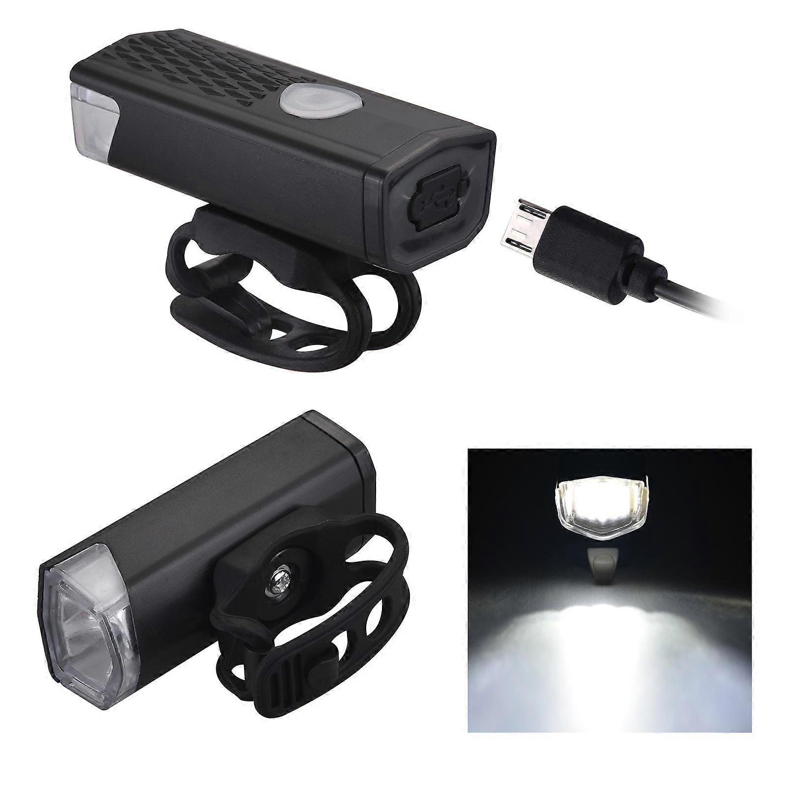 Bike Lights Set USB Rechargeable Bicycle Headlight & Tail Light Waterproof Cycle Front Headlight and Back Light Dual Front & Rear Bright Light
