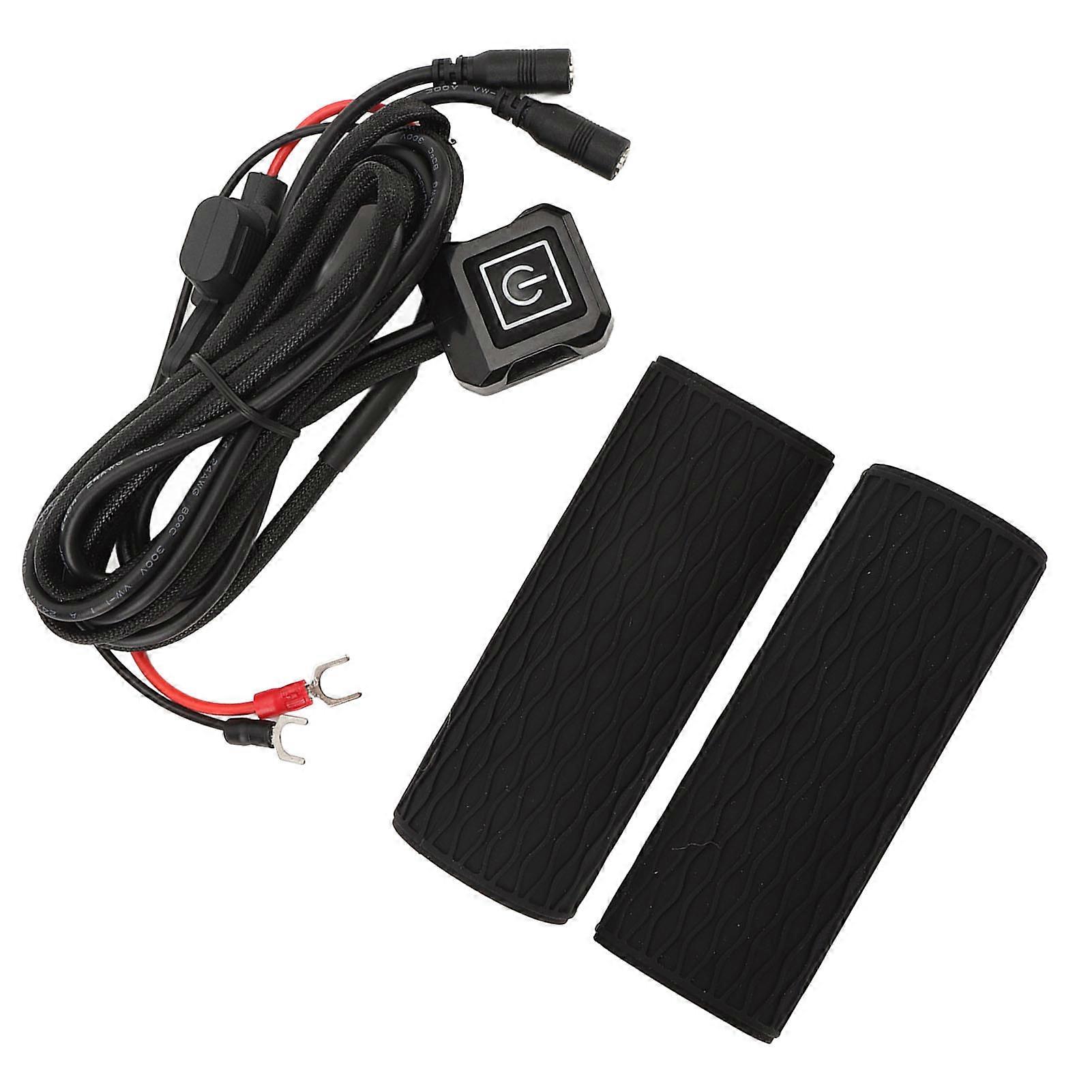 Motorcycle Heating Handle Cover 5 Gears Memory Temperature Control Silicone Electric Heated Handlebar Cover 