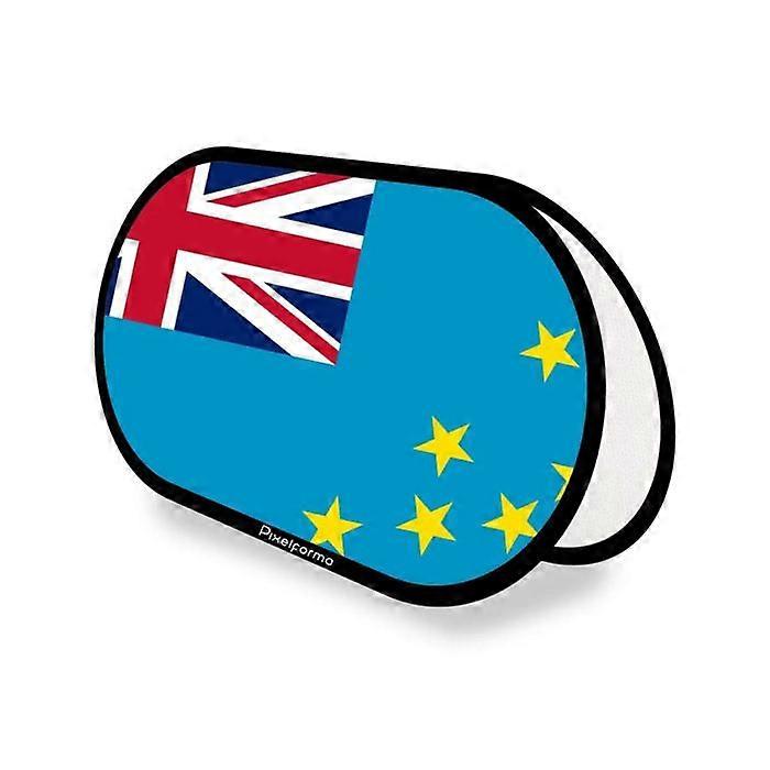 Flag - Tuvalu - Oval - 70 x 120 cm - Polyester - Double-sided print