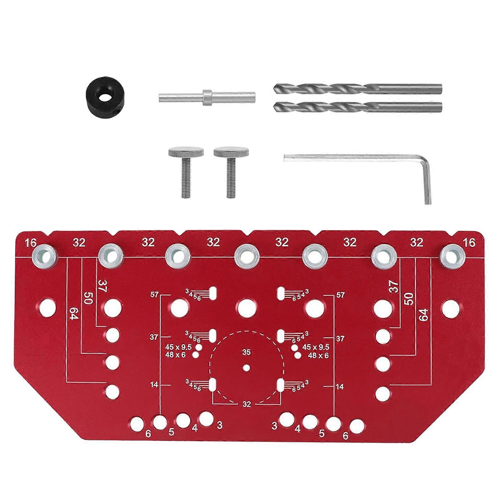 35mm Concealed Hinges Drilling Jig Guide Hinges Hole Drilling Guide  Woodworking Tool Hole Opener Locator