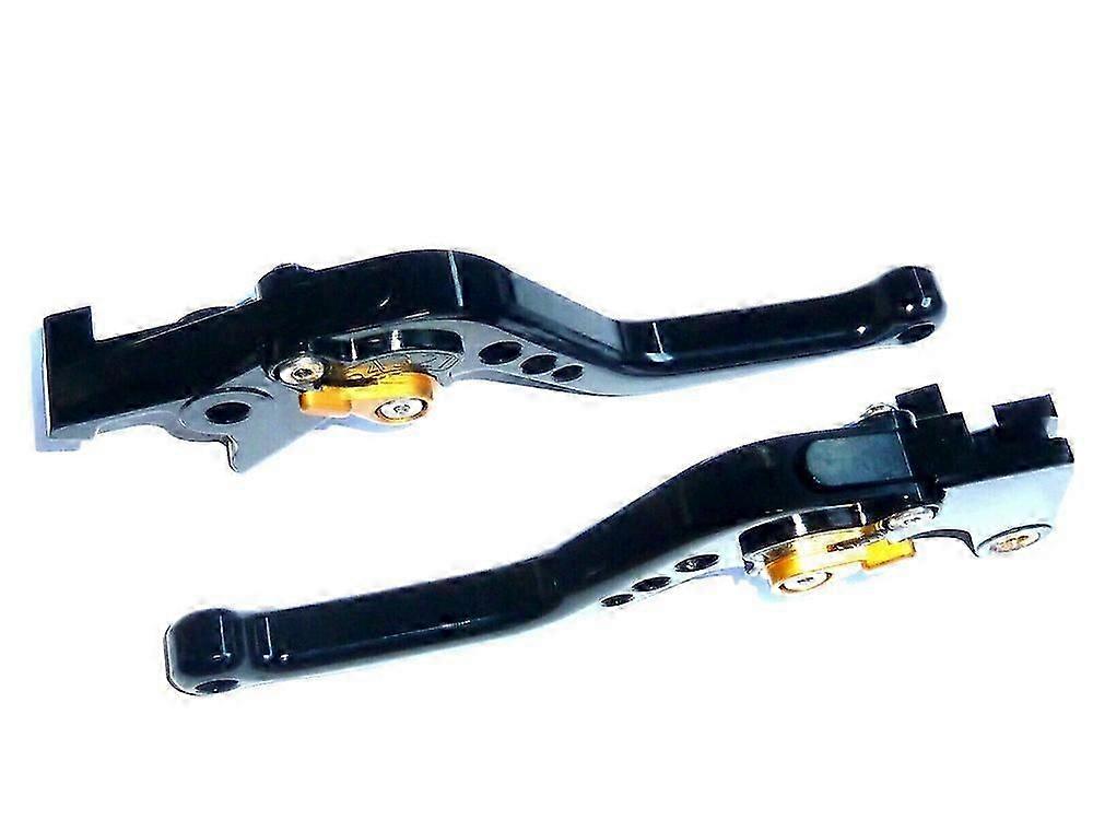 YAMAHA R6 1999-2004 SHORT BLACK BRAKE and CLUTCH LEVERS SET RACE TRACK