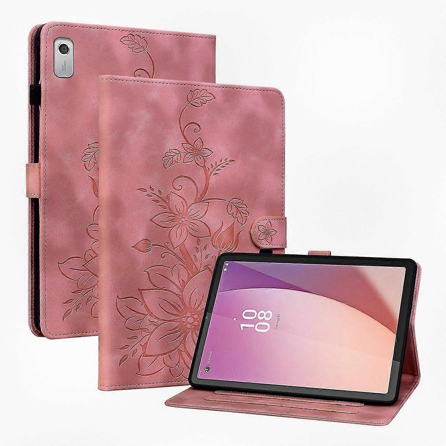 Embossed Leather Case Suitable for Lenovo Tablet M9, Elegant Design & Durable Protection for Your Device