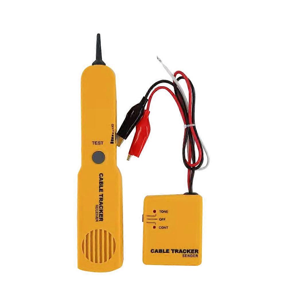 Multifunctional network telephone line cable tracker with sensor reception and circuit continuity testing functions