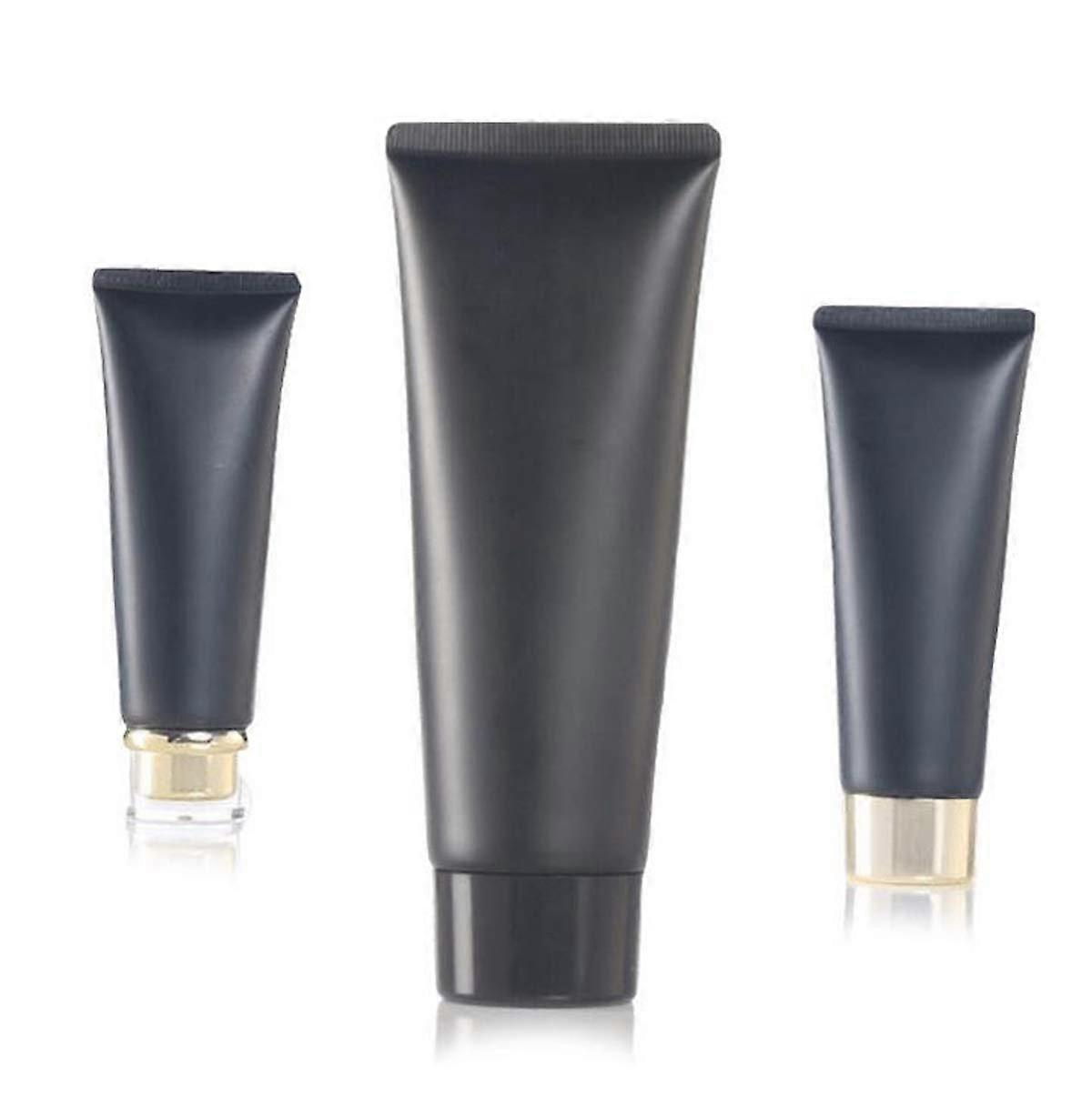 20 Pcs 100ml Empty Plastic Squeeze Tubes Travel Bottles for Shampoo Conditioner Lotion Makeup Black
