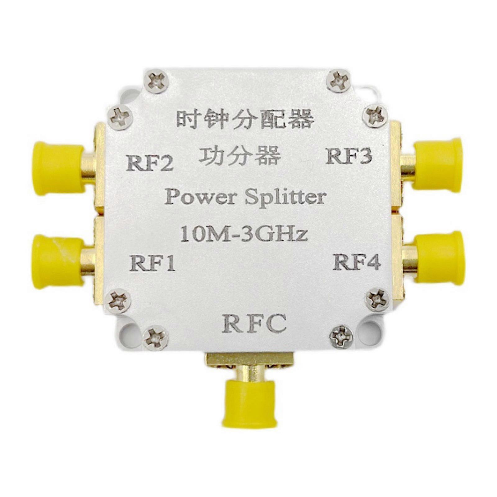 1 in 4 out Power Divider Splitter Stable Signal Transmission for Communication and Broadcasting (Metal)