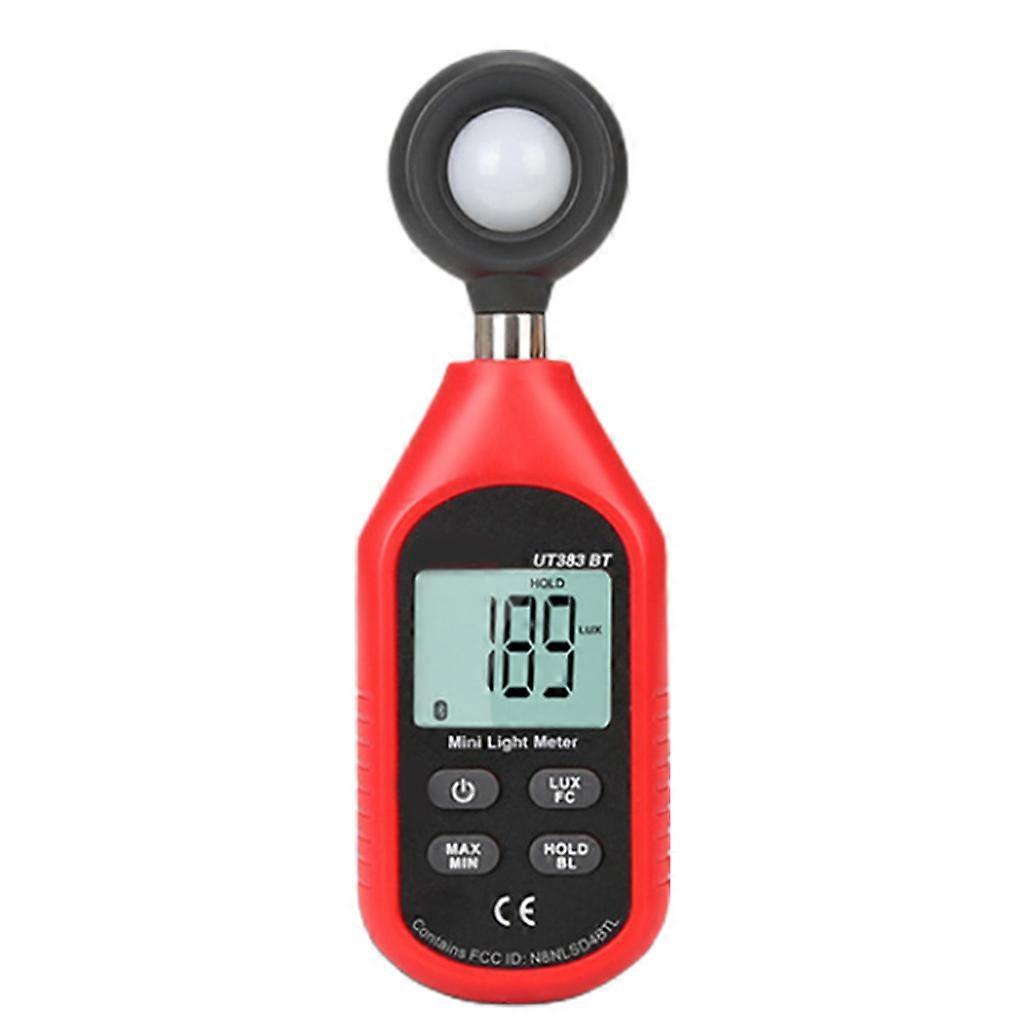 Professional LED Light Meter Digital Illuminance Meter with 0-200,000 Measuring Range for Library Mall
