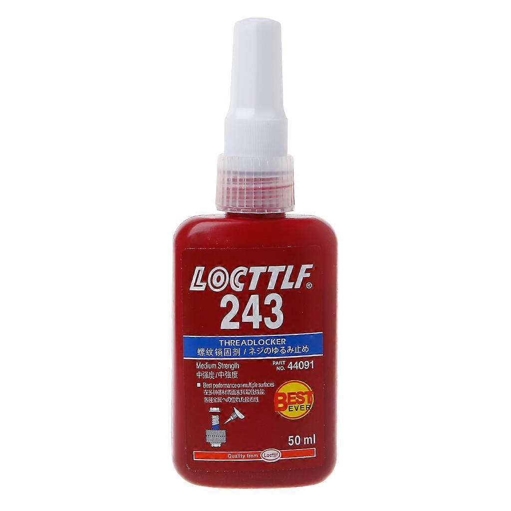 243 Medium Strength Thread Lock Adhesive Glue Multi-purpose Use 50ML Red