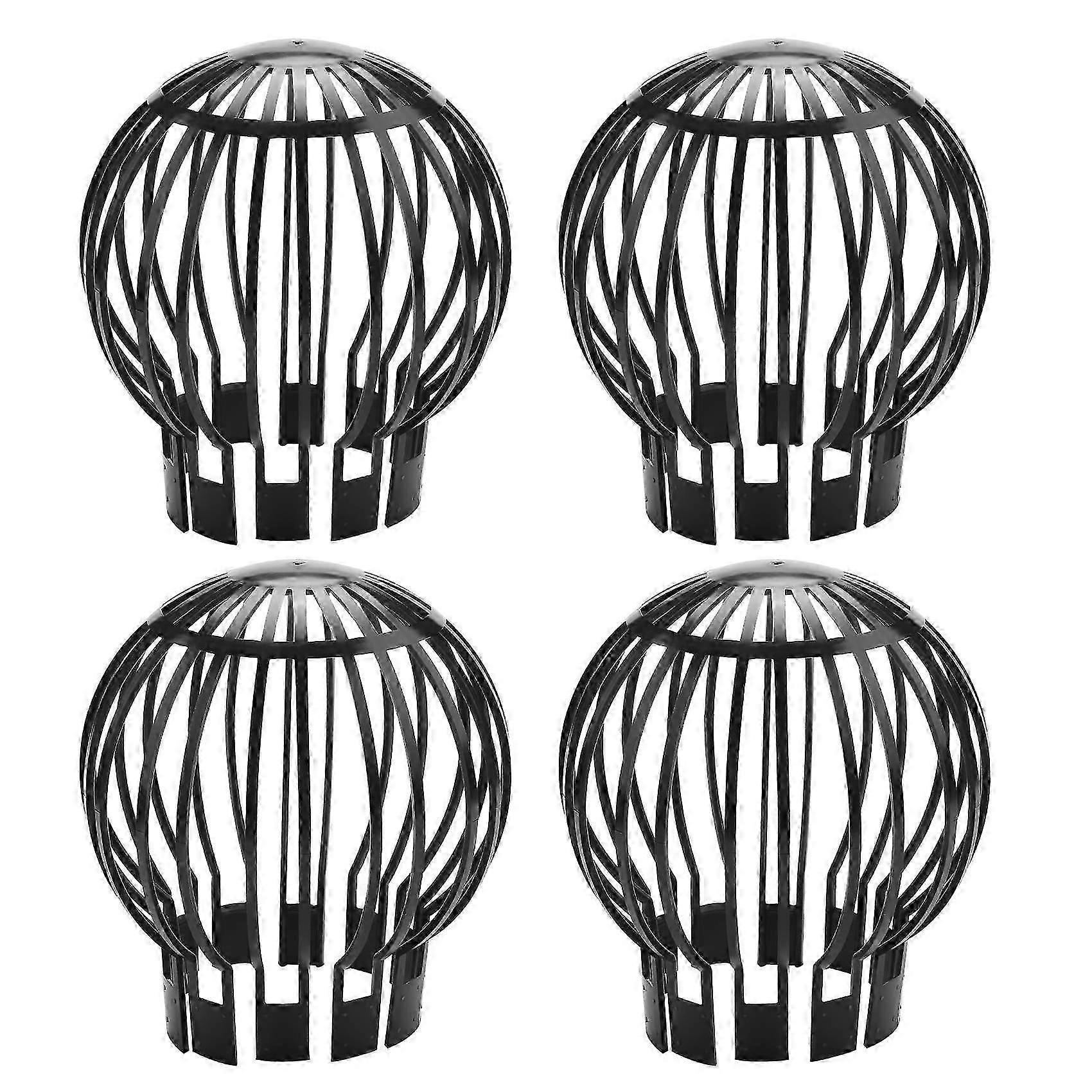 4PCS Gutter Downspouts Filter Strainer Preventing Leaf Debris Branches Roof Moss From Clogging the