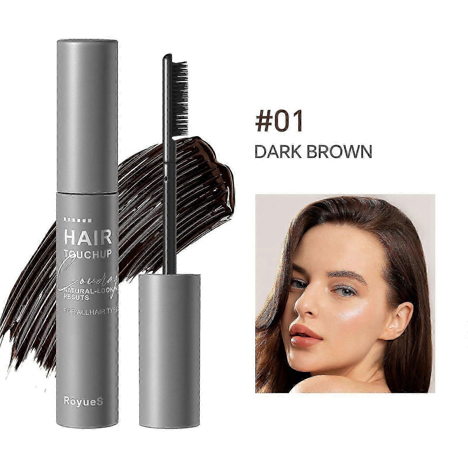 Hair Dye Stick Root Cover Mascara Waterproof Hair Touch Up Stick Precision Tip Waterproof Formula for Women