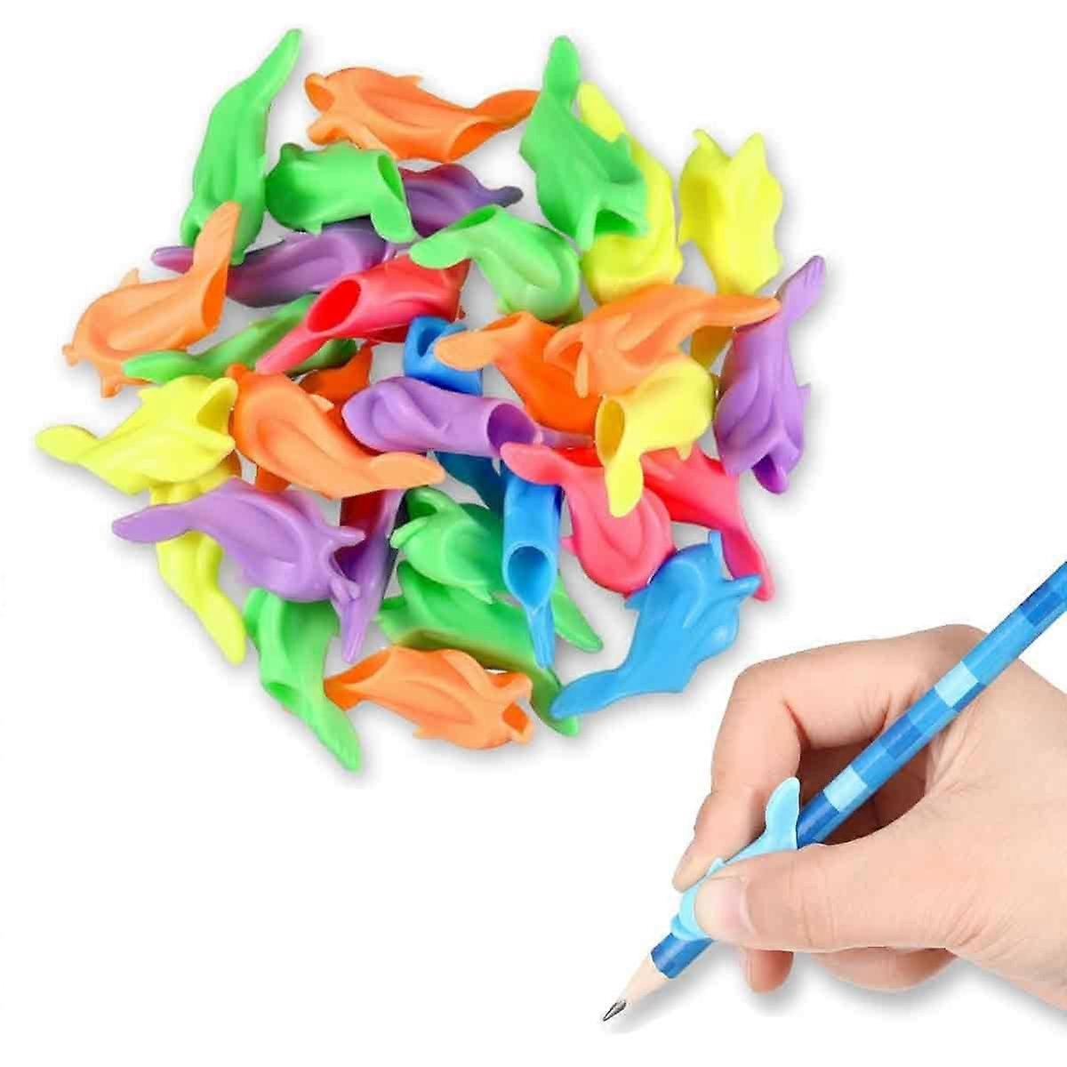 10-Pack Penngrepp för Barn - Bättre grepp om pennan multifärg