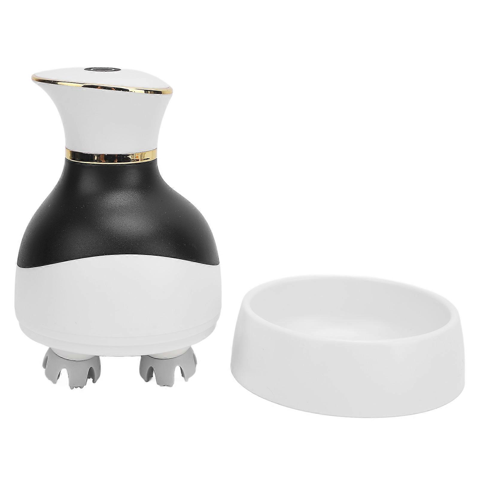 Portable Head Massager Multifunctional Adjustable Handheld Scalp Massager for Home and Office Black 