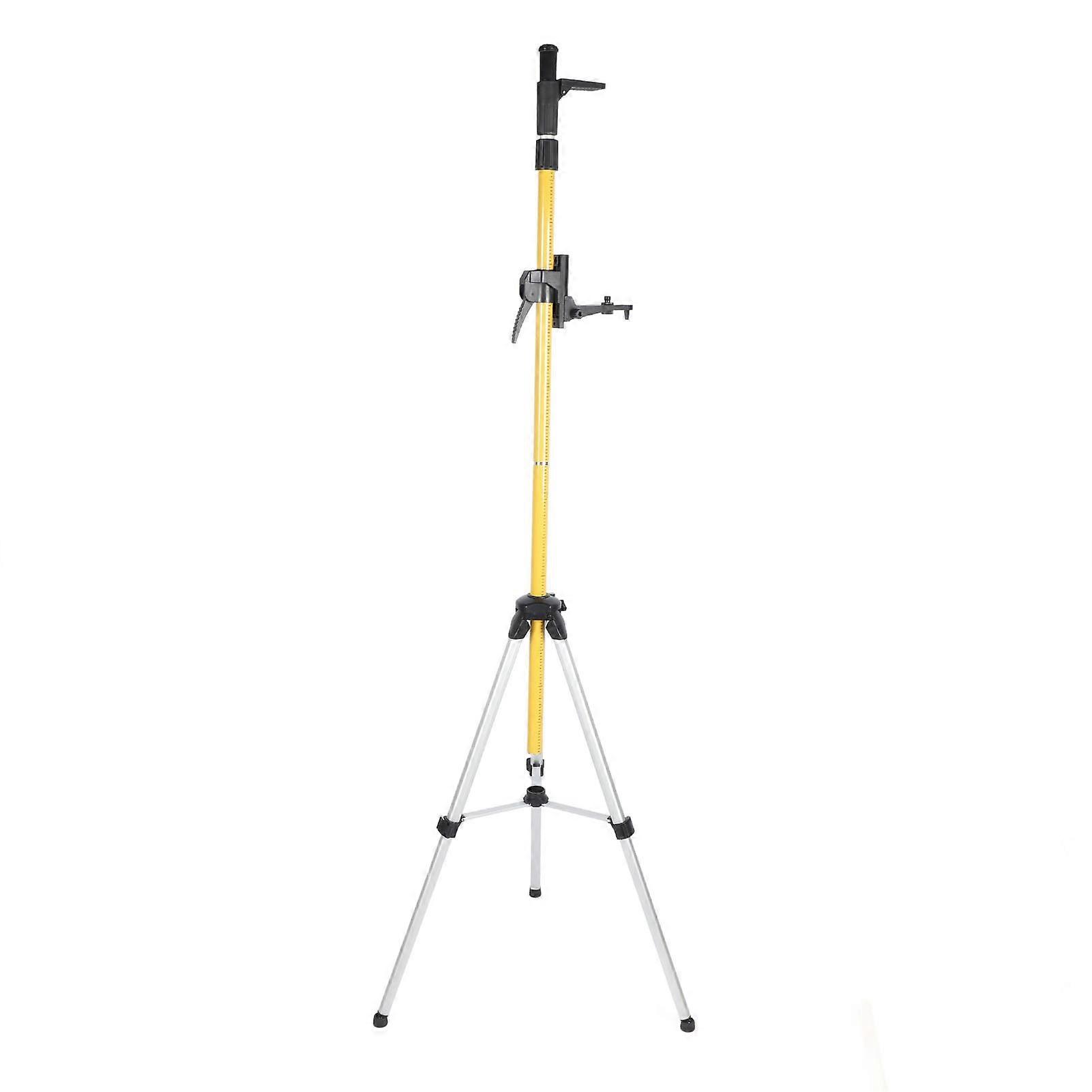 3.6 Meter Level Pole with Threaded Adapter Adjustable Tripod Telescopic Support Stand for Indoor Outdoor Construction 