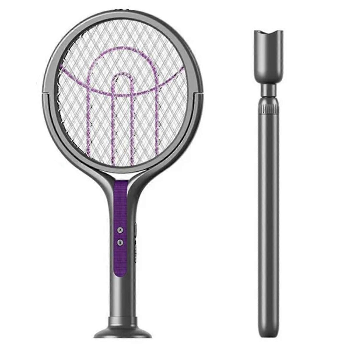 Mosquito Swatter with Telescopic Rod Indoor and Outdoor Handheld Mosquito Swatter Telescopic Electr