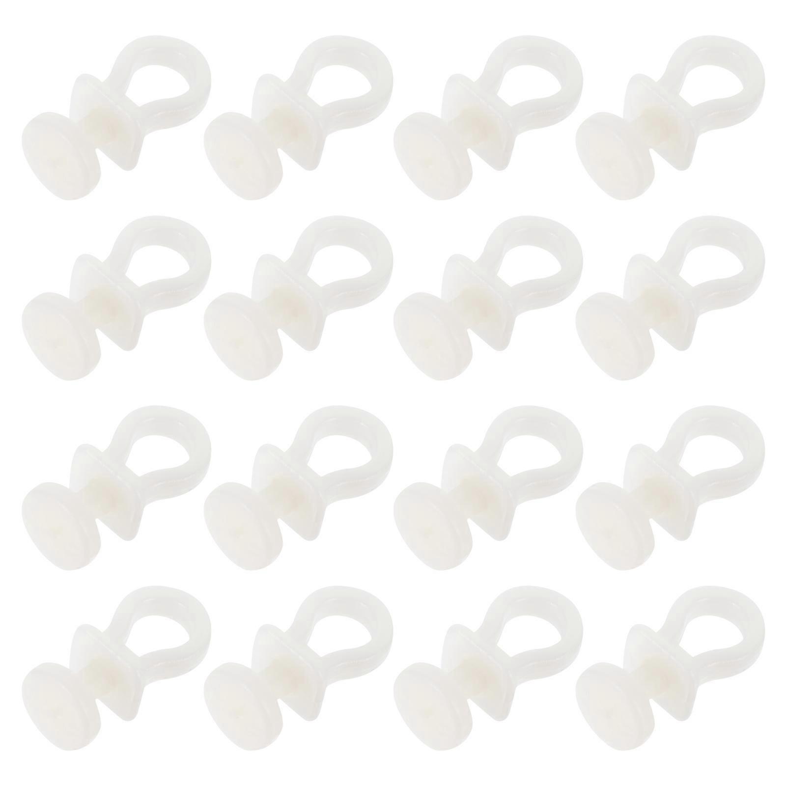 Plastic Curtain Track Rollers Silent Set of 100 Pieces for Home Use Beige Color