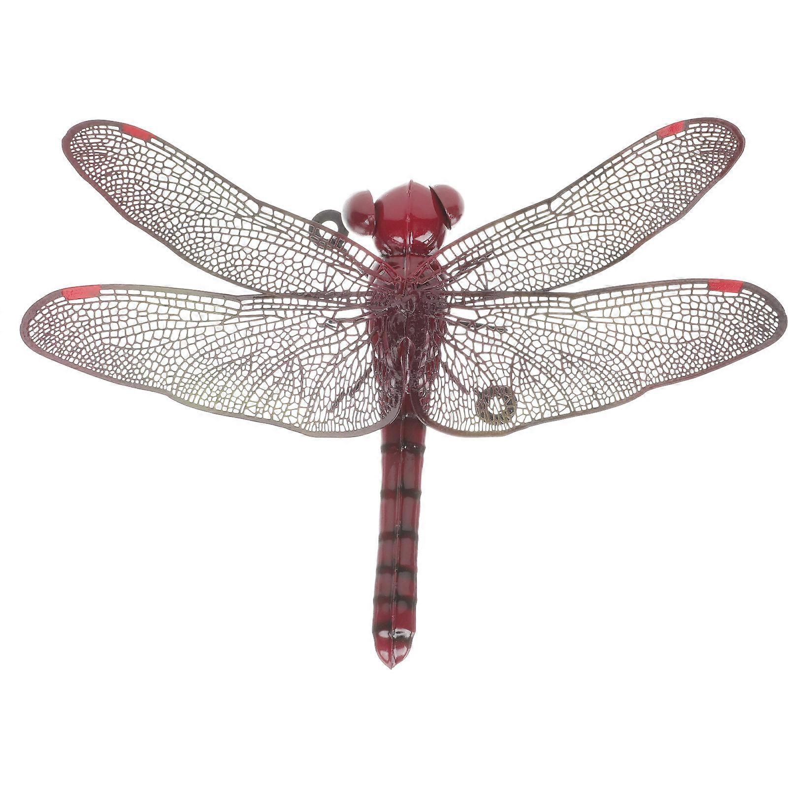 Robust Iron Wall Hanging, Dragonfly Garden Decor with Excellent Craftsmanship, Home Charm