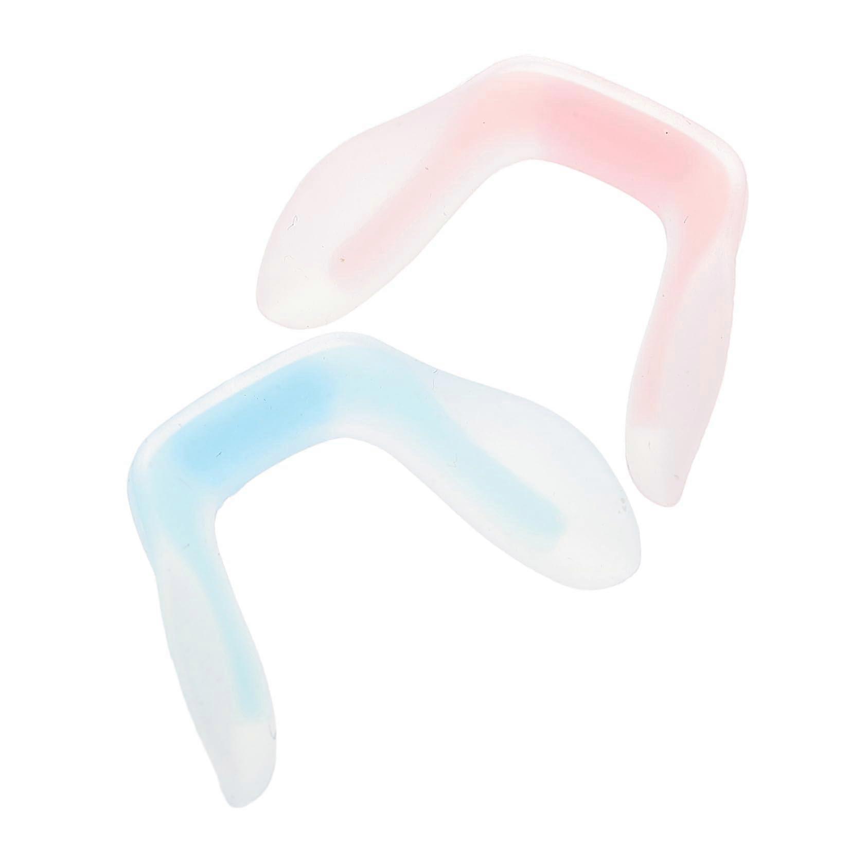 Set of 2 Nose Pads for Glasses Silicone Kit Fixer Square Pencil Case