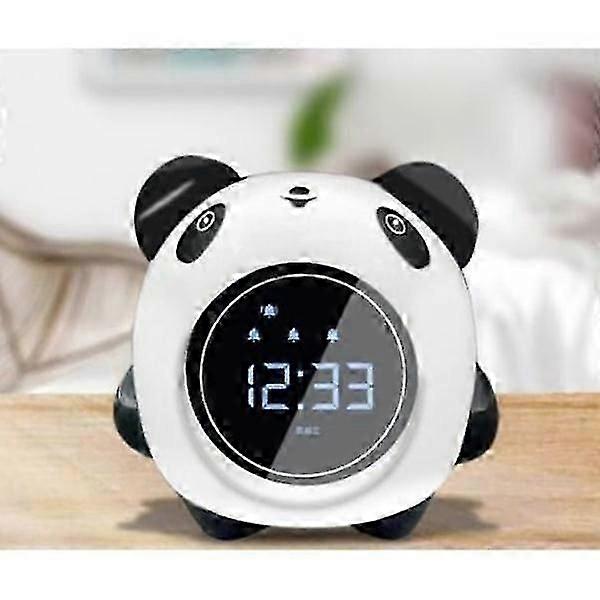 Led Panda Alarm For Children, Digital Alarm Clock For Children's Room With Display