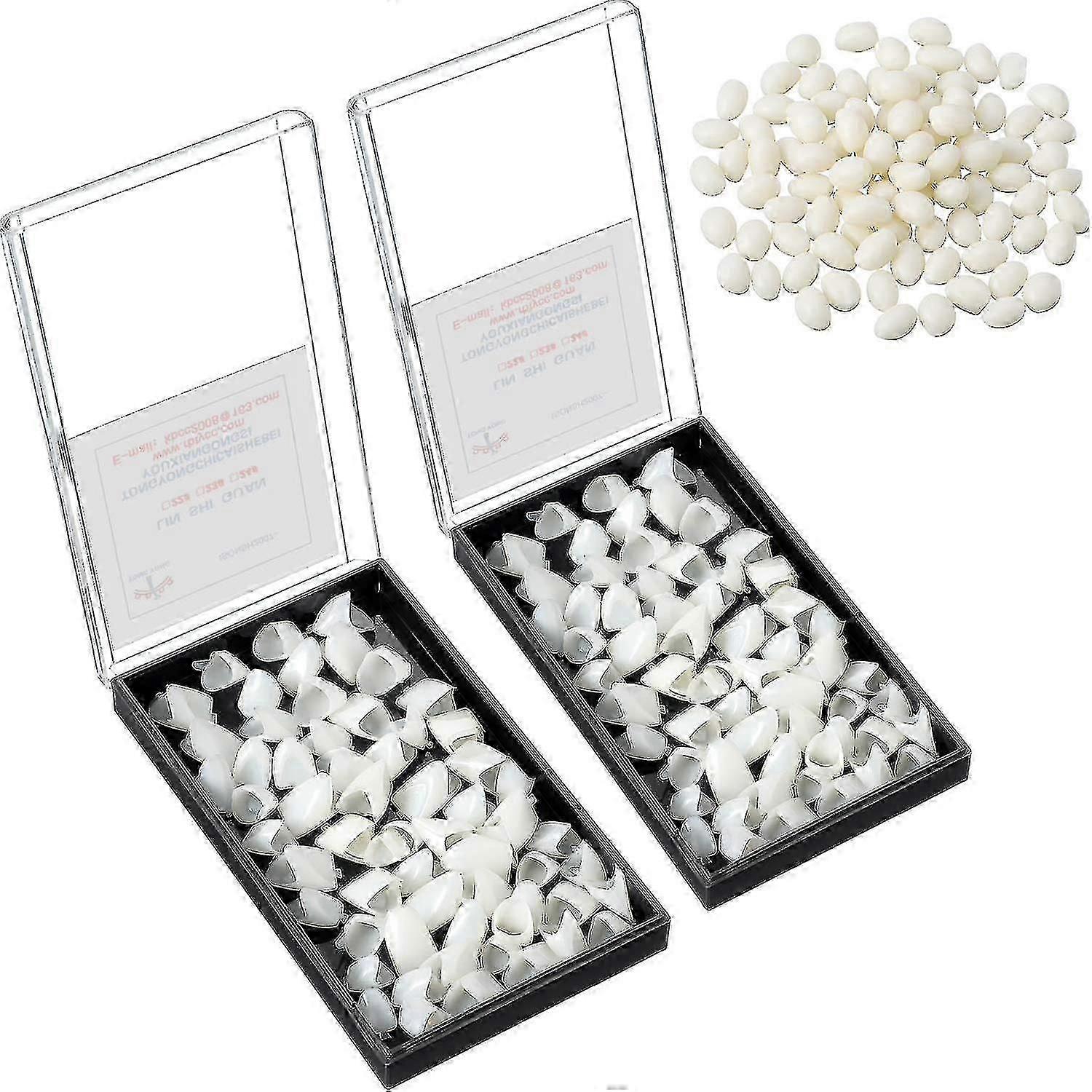 100 Piece Dental Temporary Crowns Front Teeth Back Teeth Temporary Teeth Replacement Kit