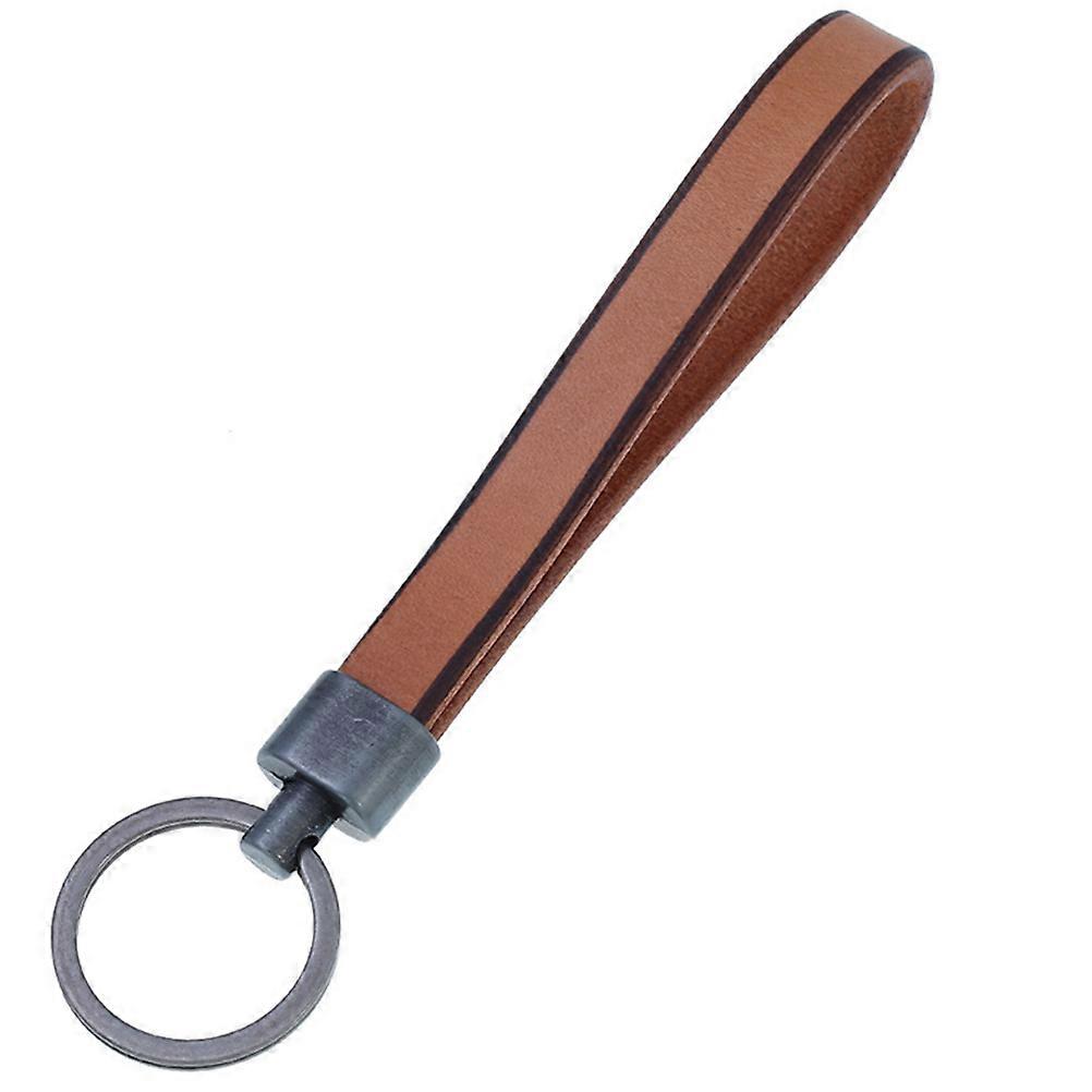 Car Key Chain Stylish Leather Key Hanger Relatives 15 x 1.1 x 0.5 cm 1Set